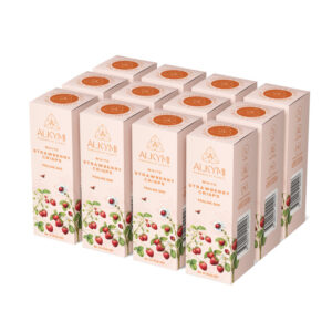 White Strawberry Crisps Praline Bar 50 gr. - 12li Paket
